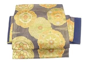 華紋織り出し　作り帯